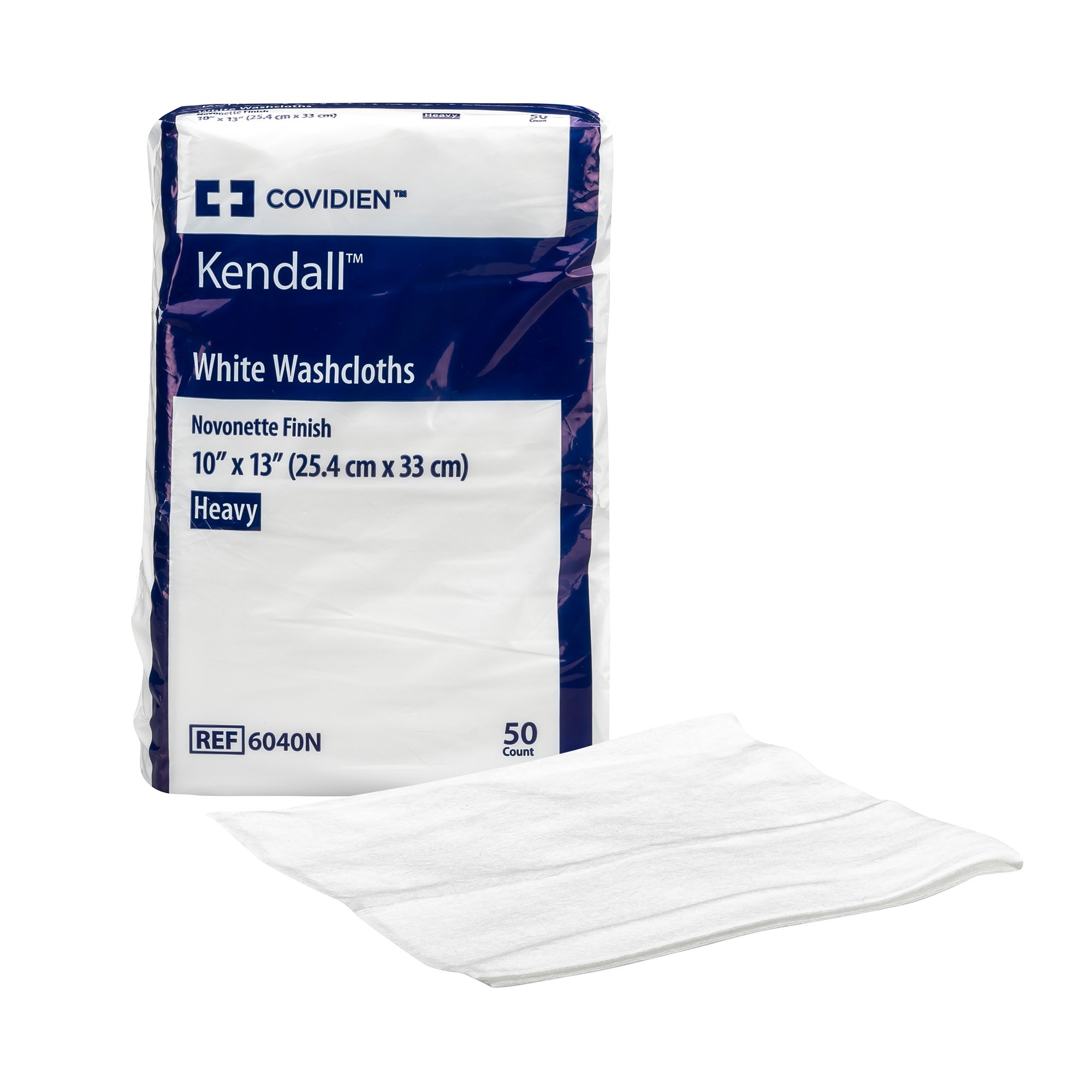 Washcloth Excilon™ 10 X 13 Inch White Disposable (50/BG 12BG/CS) by Cardinal  ID 6040N
